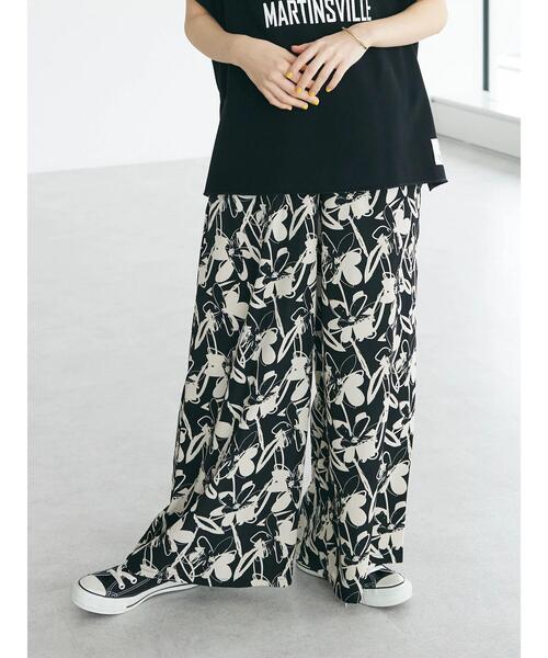 CRAFT STANDARD BOUTIQUE(クラフトスタンダードブティック)の「アートフラワーシャーリングパンツ(その他パンツ・レディース・グリーン/ブラック/アイボリー・FREE)」の11枚目の写真