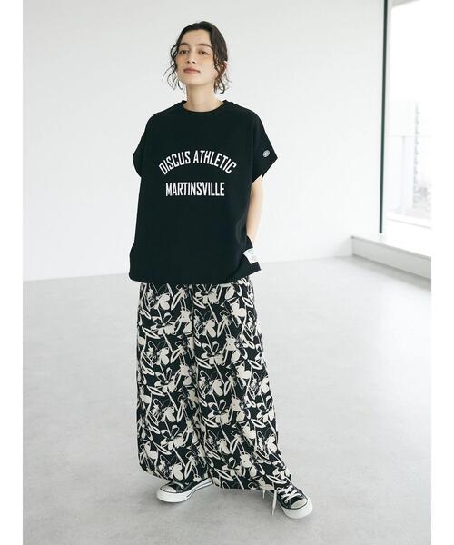 CRAFT STANDARD BOUTIQUE(クラフトスタンダードブティック)の「アートフラワーシャーリングパンツ(その他パンツ・レディース・グリーン/ブラック/アイボリー・FREE)」の13枚目の写真