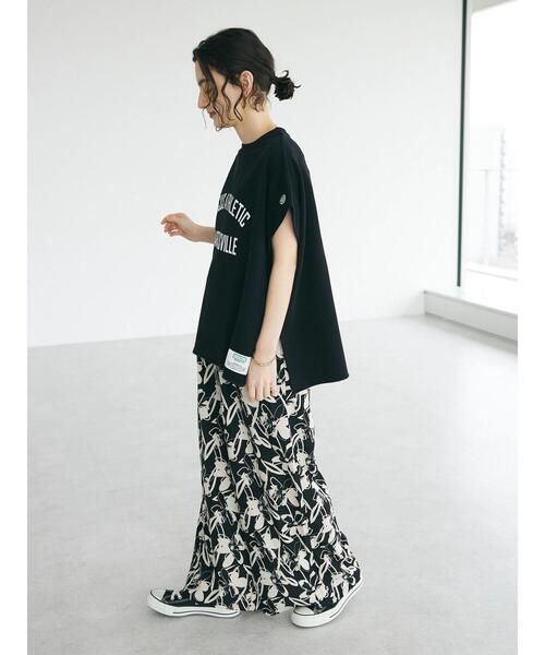 CRAFT STANDARD BOUTIQUE(クラフトスタンダードブティック)の「アートフラワーシャーリングパンツ(その他パンツ・レディース・グリーン/ブラック/アイボリー・FREE)」の14枚目の写真