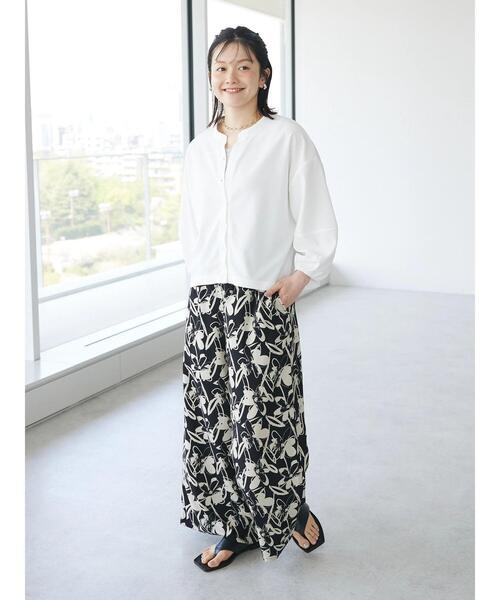 CRAFT STANDARD BOUTIQUE(クラフトスタンダードブティック)の「アートフラワーシャーリングパンツ(その他パンツ・レディース・グリーン/ブラック/アイボリー・FREE)」の15枚目の写真