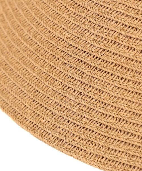 SHIPS（シップス）の「Rmeria:〈UVカット / 手洗い可能〉コットン リボン ペーパー ブレード ハット◇（ハット・レディース・ベージュ/ライトブラウン・ONE SIZE）」の11枚目の写真