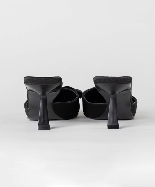 me+em select(ミームセレクト)の「【 2color 】サテンリボンポインテッドトゥバレエコアミュール / satin ribbon pointed toe ballet core mules(パンプス・レディース・アイボリー/ブラック・36/37/38/39)」の15枚目の写真