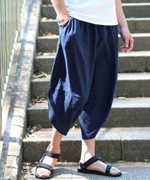 Salong hameu（サロン ハミュー）の「麻・楊柳アラジンパンツ/サルエルパンツ/クロップドパンツ メンズ レディース（その他パンツ・メンズ）」