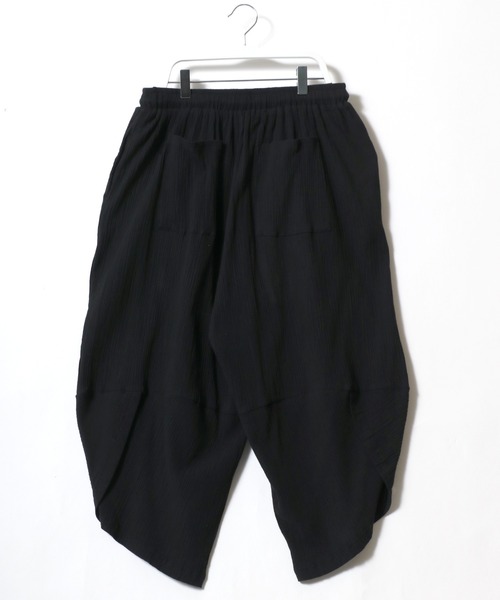 Salong hameu（サロン ハミュー）の「麻・楊柳アラジンパンツ/サルエルパンツ/クロップドパンツ メンズ レディース（その他パンツ・メンズ・グリーン/ブラック/ネイビー/ベージュ・LL/L/M）」の6枚目の写真