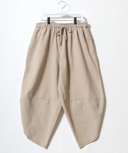 Salong hameu（サロン ハミュー）の「麻・楊柳アラジンパンツ/サルエルパンツ/クロップドパンツ メンズ レディース（その他パンツ・メンズ・グリーン/ブラック/ネイビー/ベージュ・LL/L/M）」の7枚目の写真
