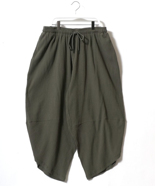 Salong hameu（サロン ハミュー）の「麻・楊柳アラジンパンツ/サルエルパンツ/クロップドパンツ メンズ レディース（その他パンツ・メンズ・グリーン/ブラック/ネイビー/ベージュ・LL/L/M）」の9枚目の写真