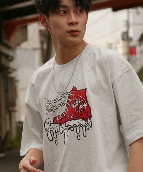 SIDEWAY STANCE(サイドウェイスタンス)の「【SIDEWAY STANCE】オリジナル グラフィック プリント 半袖Tシャツ(Tシャツ/カットソー・メンズ・ホワイト系3/ホワイト系/ブラック/レッド系1/ホワイト系1/グレー/グレー系/ブラック系/レッド系3/グレー系3/ブラック系3/ホワイト/レッド/グレー系1/ブラック系1/ホワイト系4/レッド系4/ブラック系4/ブラック系2/ホワイト系2/グレー系2/レッド系2/パープル系/ホワイト系6/レッド系6/ホワイト系5/ブラック系5/グレー系5/ブラック系6/ホワイト系7/ブラック系7/パープル系7・MEDIUM/SMALL/X-LARGE/LARGE)」の21枚目の写真