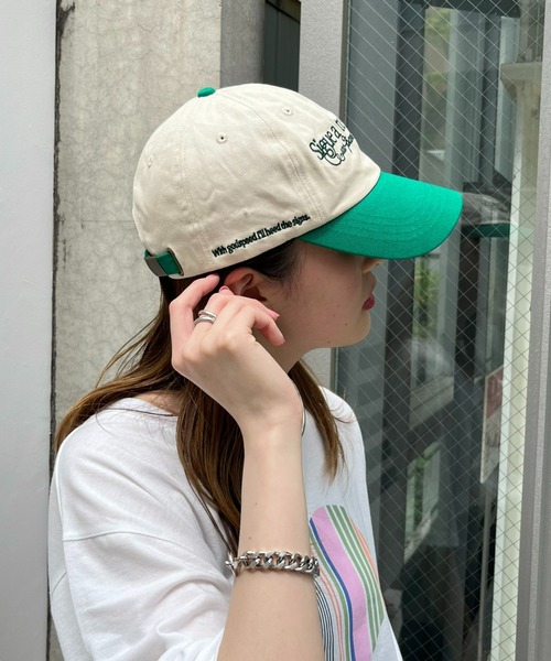 CIAOPANIC TYPY(チャオパニックティピー)の「ロゴ刺繍CAP(キャップ・レディース・オフホワイト/ネイビー/ブルー/グリーン・ONE SIZE)」の17枚目の写真