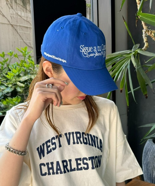 CIAOPANIC TYPY(チャオパニックティピー)の「ロゴ刺繍CAP(キャップ・レディース・オフホワイト/ネイビー/ブルー/グリーン・ONE SIZE)」の14枚目の写真
