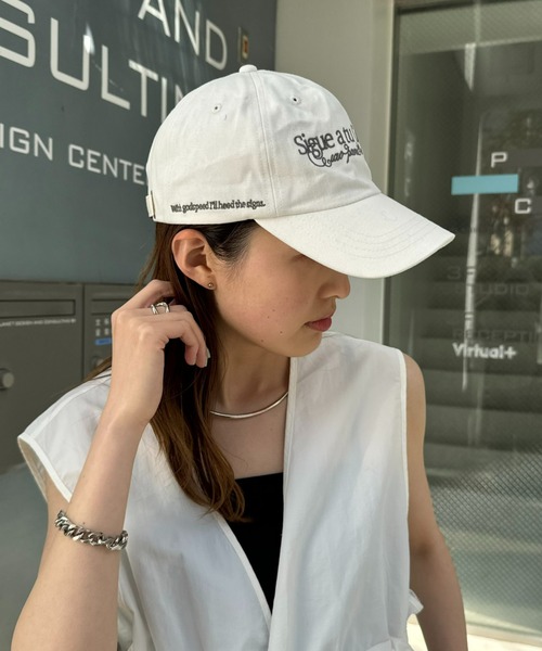 CIAOPANIC TYPY(チャオパニックティピー)の「ロゴ刺繍CAP(キャップ・レディース・オフホワイト/ネイビー/ブルー/グリーン・ONE SIZE)」の19枚目の写真
