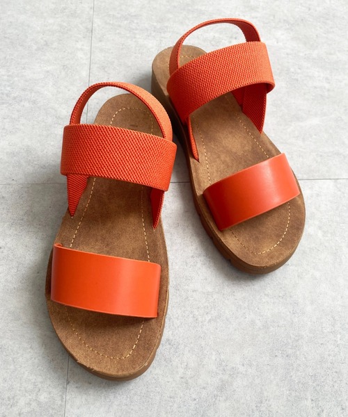 ikka(イッカ)の「軽量ラバーベルトサンダル(サンダル・レディース・ブラック/ベージュ/オリーブ/オレンジ/ホワイト・M/L)」の5枚目の写真