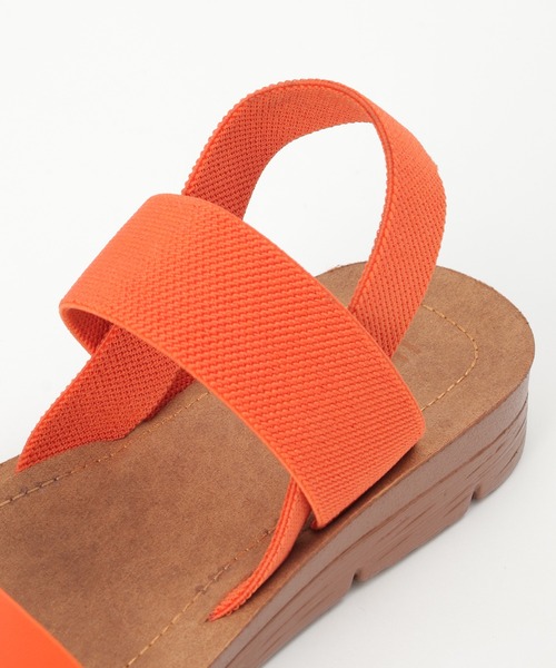 ikka(イッカ)の「軽量ラバーベルトサンダル(サンダル・レディース・ブラック/ベージュ/オリーブ/オレンジ/ホワイト・M/L)」の8枚目の写真