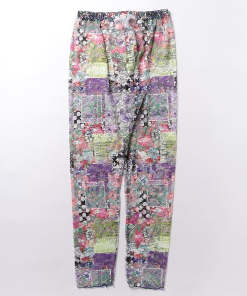 ScoLar（スカラー）の「142604：POP柄orアート花柄 2パターンチュールレースレギンス（レギンス/スパッツ・レディース・チャコールグレー/グレー・M）」の11枚目の写真