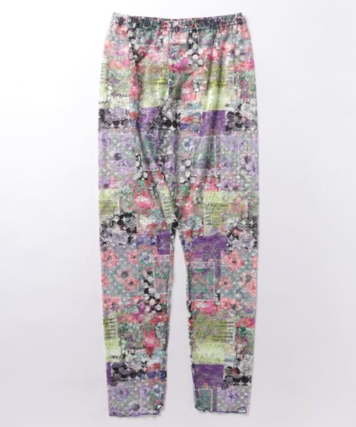 ScoLar（スカラー）の「142604：POP柄orアート花柄 2パターンチュールレースレギンス（レギンス/スパッツ・レディース・チャコールグレー/グレー・M）」の10枚目の写真