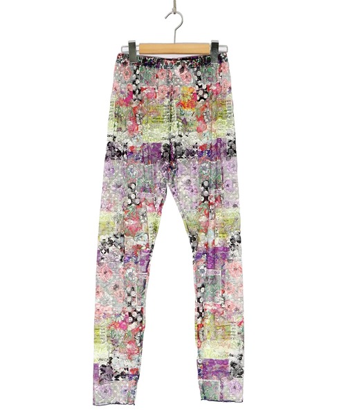 ScoLar（スカラー）の「142604：POP柄orアート花柄 2パターンチュールレースレギンス（レギンス/スパッツ・レディース・チャコールグレー/グレー・M）」の17枚目の写真