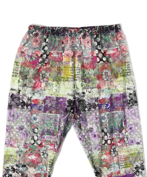 ScoLar（スカラー）の「142604：POP柄orアート花柄 2パターンチュールレースレギンス（レギンス/スパッツ・レディース・チャコールグレー/グレー・M）」の15枚目の写真