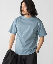 SHIPS: ハイゲージ クルーネック ポンチ Tシャツ