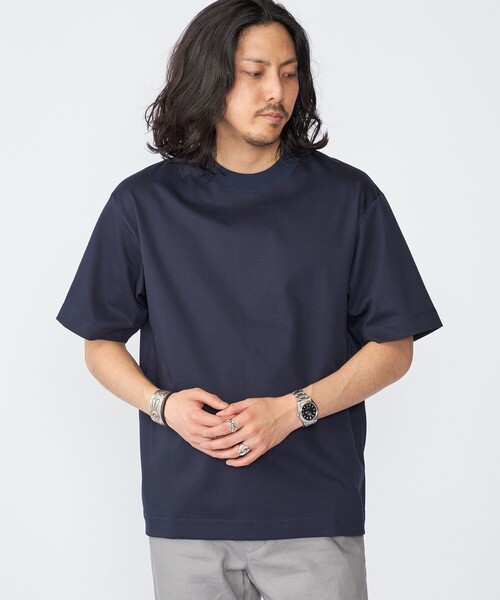 【kolor 23SS】ハイゲージ ポンチ Tシャツ ネイビー サイズ2 セール】SHIPS: ハイゲージ クルーネック ポンチ Tシャツ（Tシャツ