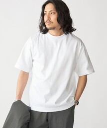 SHIPS: ハイゲージ クルーネック ポンチ Tシャツ
