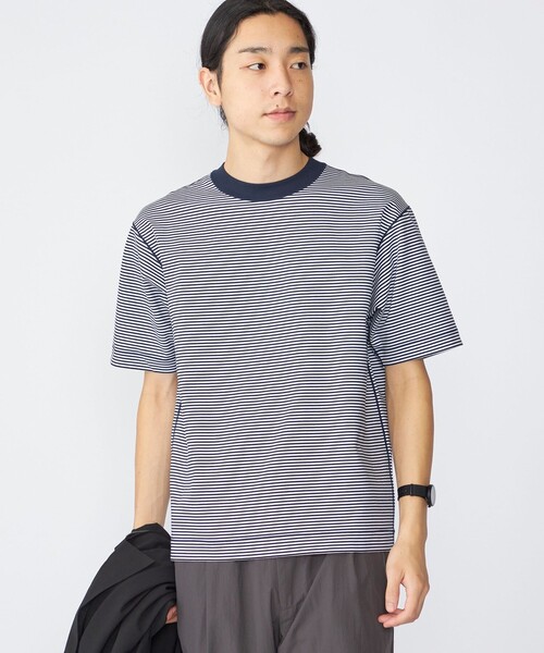 SHIPS(シップス)の「SHIPS: ハイゲージ クルーネック ポンチ Tシャツ(Tシャツ/カットソー・メンズ・ホワイト/ネイビー/ダークブラウン/ブルー系その他/コバルトブルー/グレー・SMALL/MEDIUM/LARGE/X-LARGE)」の6枚目の写真