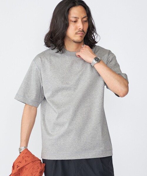 SHIPS(シップス)の「SHIPS: ハイゲージ クルーネック ポンチ Tシャツ(Tシャツ/カットソー・メンズ・ホワイト/ネイビー/ダークブラウン/ブルー系その他/コバルトブルー/グレー・SMALL/MEDIUM/LARGE/X-LARGE)」の14枚目の写真
