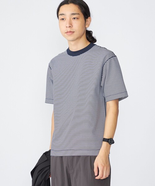SHIPS(シップス)の「SHIPS: ハイゲージ クルーネック ポンチ Tシャツ(Tシャツ/カットソー・メンズ・ホワイト/ネイビー/ダークブラウン/ブルー系その他/コバルトブルー/グレー・SMALL/MEDIUM/LARGE/X-LARGE)」の20枚目の写真