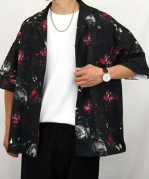 【GROOVY STORE】オーバーサイス総柄開襟シャツ