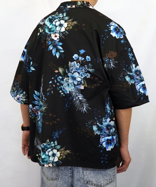 Burner(バーナー)の「【GROOVY STORE】オーバーサイス総柄開襟シャツ(シャツ/ブラウス・メンズ・ホワイト/ブラック/ブラック系その他2/ホワイト系その他2・M/L)」の10枚目の写真