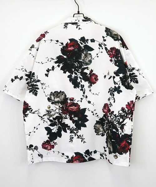 Burner(バーナー)の「【GROOVY STORE】オーバーサイス総柄開襟シャツ(シャツ/ブラウス・メンズ・ホワイト/ブラック/ブラック系その他2/ホワイト系その他2・M/L)」の13枚目の写真