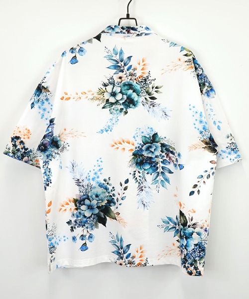 Burner(バーナー)の「【GROOVY STORE】オーバーサイス総柄開襟シャツ(シャツ/ブラウス・メンズ・ホワイト/ブラック/ブラック系その他2/ホワイト系その他2・M/L)」の17枚目の写真