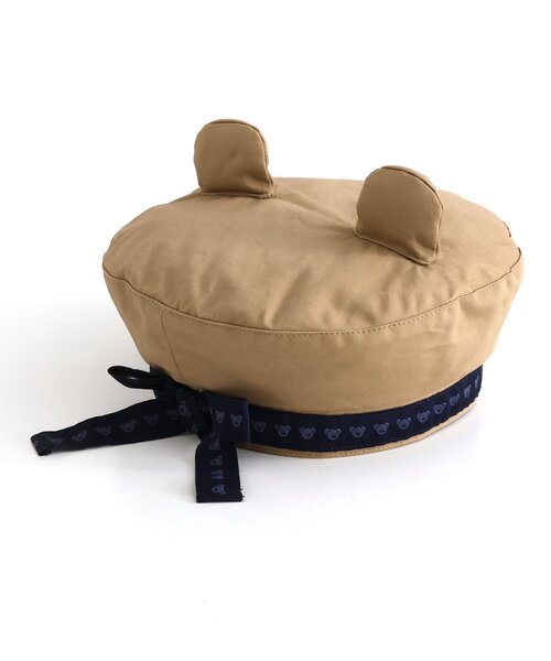 apres les cours(アプレレクール)の「tiny bear 耳付きベレー帽(ハンチング/ベレー帽・キッズ・ベージュ/オフホワイト・54/52/50/48)」の8枚目の写真