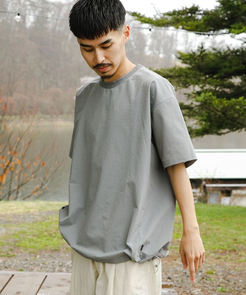 EKAL（エカル）の「『通気性/速乾』EASY BREEZY WIDE T-SHIRTS（Tシャツ/カットソー・メンズ・ブルー/グレー/ブラック・MEDIUM/LARGE）」の17枚目の写真