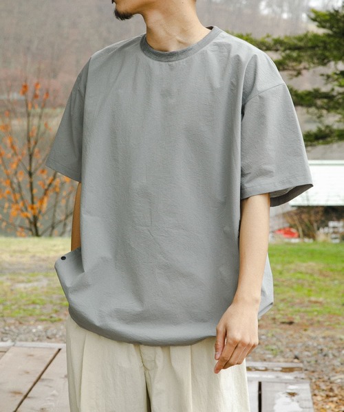 EKAL（エカル）の「『通気性/速乾』EASY BREEZY WIDE T-SHIRTS（Tシャツ/カットソー・メンズ・ブルー/グレー/ブラック・MEDIUM/LARGE）」の18枚目の写真