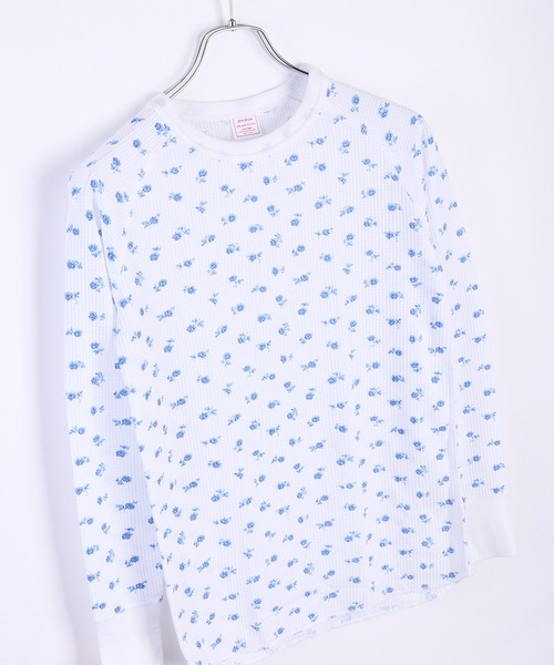 JEMORGAN(ジェーイーモーガン)の「JEMORGAN / ジェーイーモーガン 花柄 ラグランスリーブ ワッフル長袖Tシャツ(Tシャツ/カットソー・レディース・ホワイト/杢グレー/ナチュラル/グレー系その他/ホワイト系その他/ベージュ系その他/ベージュ系その他2/ベージュ系その他4/ベージュ系その他3・FREE)」の12枚目の写真