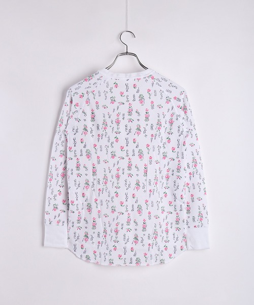 JEMORGAN(ジェーイーモーガン)の「JEMORGAN / ジェーイーモーガン 花柄 ラグランスリーブ ワッフル長袖Tシャツ(Tシャツ/カットソー・レディース・ホワイト/杢グレー/ナチュラル/グレー系その他/ホワイト系その他/ベージュ系その他/ベージュ系その他2/ベージュ系その他4/ベージュ系その他3・FREE)」の19枚目の写真