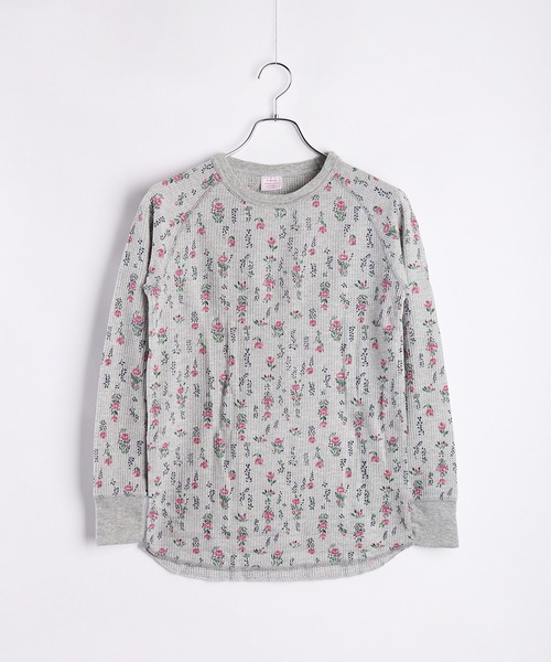 JEMORGAN(ジェーイーモーガン)の「JEMORGAN / ジェーイーモーガン 花柄 ラグランスリーブ ワッフル長袖Tシャツ(Tシャツ/カットソー・レディース・ホワイト/杢グレー/ナチュラル/グレー系その他/ホワイト系その他/ベージュ系その他/ベージュ系その他2/ベージュ系その他4/ベージュ系その他3・FREE)」の22枚目の写真