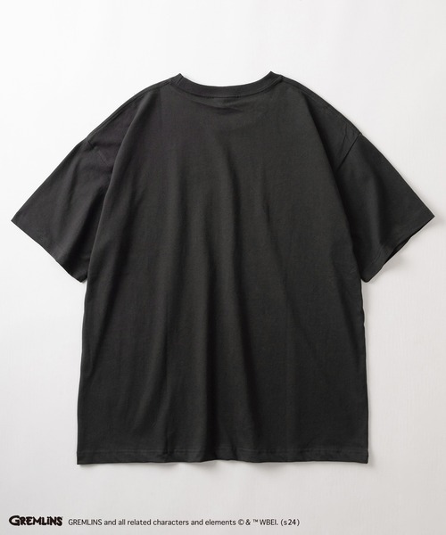 make a ray!（メイク ア レイ！）の「【GREMLINS/グレムリン】ギズモ ヴィンテージテイスト BIGプリント＆ポップコーンイラスト サガラ刺繍デザイン オーバーサイズ半袖Tシャツ/ビッグシルエット（Tシャツ/カットソー・メンズ・オフホワイト/ダークブルー/スミクロ/チャコールグレー/ホワイト/レモンイエロー・M/L/XL）」の11枚目の写真