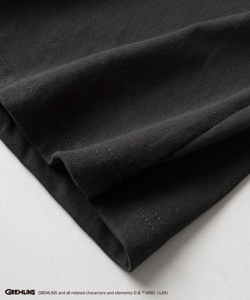 make a ray!（メイク ア レイ！）の「【GREMLINS/グレムリン】ギズモ ヴィンテージテイスト BIGプリント＆ポップコーンイラスト サガラ刺繍デザイン オーバーサイズ半袖Tシャツ/ビッグシルエット（Tシャツ/カットソー・メンズ・オフホワイト/ダークブルー/スミクロ/チャコールグレー/ホワイト/レモンイエロー・M/L/XL）」の22枚目の写真