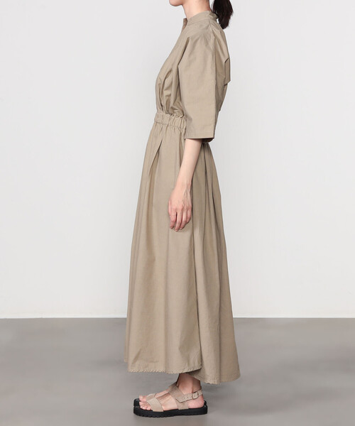 MEYAME(メヤメ)の「MEYAME | コットン スキッパーワンピース WOMEN(ワンピース・レディース・ブラック/ベージュ・F)」の9枚目の写真