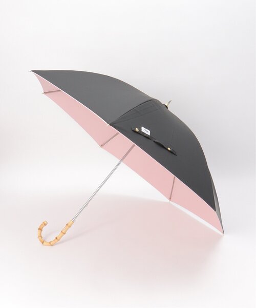 LBC（エルビーシー）の「Wpc. 遮光 インサイドカラー 長傘 日傘（折りたたみ傘・レディース・オフホワイト/ブラック・FREE）」の2枚目の写真