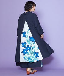 Savoir 花柄ワンピース 青系　新品未使用♡ WOMEN ドライフラワープリント ワンピース スカイブルー