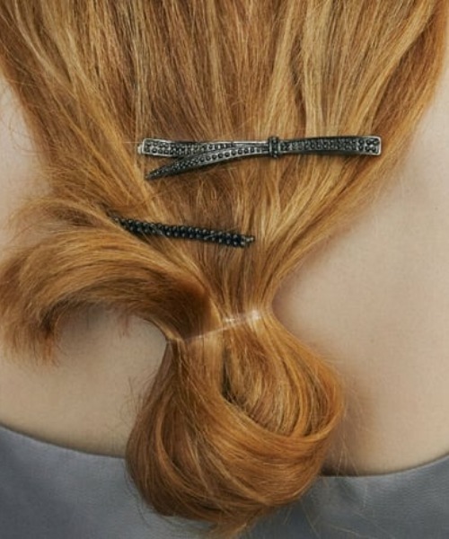 【IRIS 47】HELEN bow pin/ヘレン ボウ ピン（ヘアピン）｜IRIS47（イリスフォーセブン）