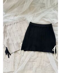 EATME | 【EATME×ENAKO】サイドリボンニットスカート（セットアップ可能）(スカート)