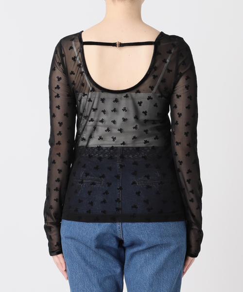 U by SPICK&SPAN(ユーバイスピックアンドスパン)の「ストレッチシアーリボントップス(Tシャツ/カットソー・レディース・ブラック/その他2・FREE)」の20枚目の写真