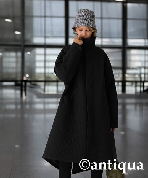 antiqua（アンティカ）の「千鳥柄キルティングコート（その他アウター