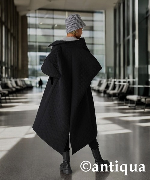 antiqua（アンティカ）の「千鳥柄キルティングコート（その他アウター