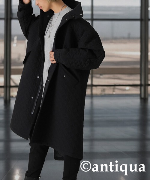 antiqua（アンティカ）の「千鳥柄キルティングコート（その他アウター