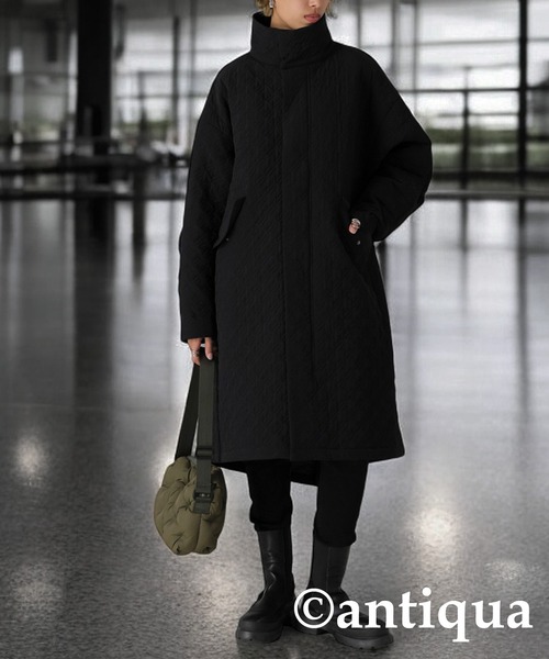 antiqua（アンティカ）の「千鳥柄キルティングコート（その他アウター