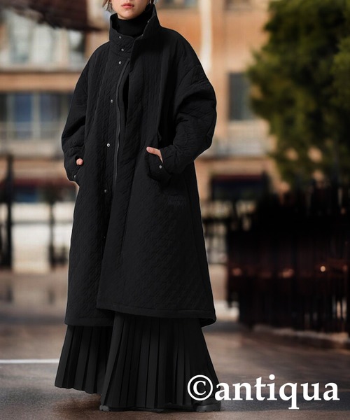 antiqua（アンティカ）の「千鳥柄キルティングコート（その他アウター