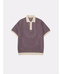 トップス SOFTHYPHEN KNIT POLO SOFTHYPHEN（ソフトハイフン）の「CROCHET KNIT POLO SHIRT
